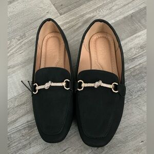 Charlotte Russe Black Flat Loafers